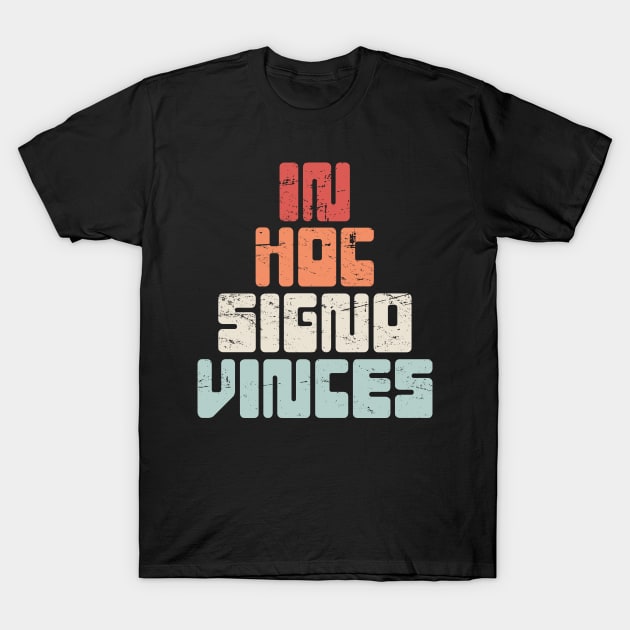 In Hoc Signo Vinces | Retro Knights Templar Crusader T-Shirt by MeatMan